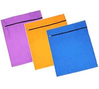 Jumbo Size Pet Laundry Bag Wash Bag Stops Pet Hair Blocking the Washing Machine Ideal for Dog Cat Horse Hair Remover Safely Color Multiple Size (Orange, Size L (80x70cm / 31.5x27.5 inch))
