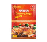 VFM - Oven Roasting Bags, Microwave Or Freezer, Jumbo Size, Suitable for Chicken, Turkey, Lamb and Beef, Tin Foil Replacement, Christmas Roast Turkey Crown, Freezer Bag, 3 Pack