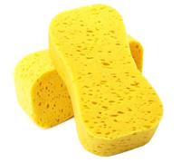 Jumbo Sponges,Car Cleaning Washing & Windows - Anti Scratch Technology, Perfect For Wheels, Windscreen & Bodywork Easy Grip Thick Foam Car Sponges (2PCS Yellow)