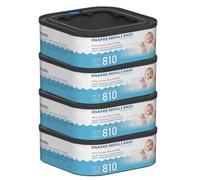 Jumbo Square Refills Disposal Bags Refill Compatible with Diaper Genie Compact and Select Pails (Not Fit Classic Version Pails), Hold Up to 810 Newborn-Sized Diapers Per Refill, 4 Packs