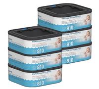 Jumbo Square Refills Disposal Bags Refill Compatible with Diaper Genie Compact, Select and Classic Pails, Hold Up to 810 Newborn-Sized Diapers Per Refill, Pack of 6