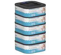 Jumbo Square Refills Disposal Bags Refill Compatible with Diaper Genie Compact, Select and Classic Pails, Hold Up to 810 Newborn-Sized Diapers Per Refill, Pack of 5