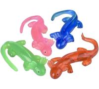 Jumbo Sticky Stretchy Axolotl - Party Favor for Kids Birthday Parties Goodie Bags Reward Box Treasure Chest Carnival Prizes Stocking Stuffers - Fidget Texture Stim Toys - Random Color - One Piece