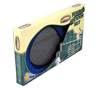 Jumbo Tennis Set for Kids & Families - Extra :ong 3m Net, Oversized Rackets with Foam Handles & Large Bouncy Ball - Fun Outdoor Garden Game for Active Play