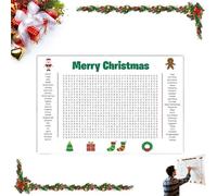Jumbo Thanksgiving Word Search Poster 36"x24" - Giant Holiday Wall Puzzle Game for Family & Classroom - Fun Interactive Thanksgiving & Christmas Activity Poster for Kids & Adults (Christmas)