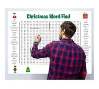 Jumbo Thanksgiving Word Search Poster 36"x24", Giant Wall Game, Poster Size Thanksgiving Christmas Activity, A Fun Interactive Experience, Activity Posters Game for Families (B)