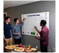 Jumbo Thanksgiving Word Search Poster - Giant 31.5"X20" Wall Game, Poster Size Wall Thanksgiving Word Search, Fall Harvest Wo rd S earch Puzzle Post er, Large W ord Find Decor (Soccer)