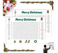 Jumbo Thanksgiving Word Search Poster - Giant 36"X24" Wall Game, 2026 New Giant Thanksgiving Activity Poster, Family Holiday Party Activity, Large Word Find Decor, Fun Holiday Game (2*christmas)