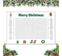 Jumbo Thanksgiving Word Search Poster - Giant 36"x24" Wall Game, Fall Harvest Word Search Puzzle Poster, Large Holiday ActivityPoster - for Christmas Parties & Thanksgiving (Christmas)