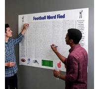 Jumbo Thanksgiving Word Search Poster, Giant 36"x24" Wall Game for Families, Large Holiday Activity Poster for Thanksgiving & Christmas Parties, Fun Interactive Classroom Game & Fall Decoration