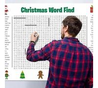 Jumbo Thanksgiving Word Search Poster Giant 36"X24" Wall Game, Fun Interactive Experience Search Puzzle Poster, 2026 New Activity Posters for Large Family Wall Game, Larger-Than-Life(Christmas party)