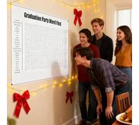 Jumbo Thanksgiving Word Search Poster, Giant 36"x24" Wall Game, Poster-Size Word Search, Large Holiday Activity Game, Thanksgiving Christmas Activity Poster