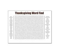 Jumbo Thanksgiving Word Search Poster, Wall Game!Larger-Than-Life Christmas Word Search Puzzle Posters, 2026 New Interactive Activity Posters for Family, Classroom & Party (Thanksgiving Find)