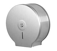 Jumbo Toilet Roll Dispenser 9 Inch Roll with 2.5 Core Stainless Steel Towel Dispenser Lockable,Commercial Jumbo Toilet Paper Dispenser,Wall Mount Single Roll Toilet Paper Holder with Key Lock(1 pcs)