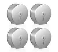 Jumbo Toilet Roll Dispenser 9 Inch Roll with 2.5 Core Stainless Steel Towel Dispenser Lockable, Commercial Jumbo Toilet Paper Dispenser, Wall Mount Single Roll Toilet Paper Holder with Key Lock