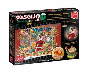 Jumbo Wasgij Christmas 15 - Santa's Unexpected Delivery! 2 x 1000 Piece Puzzle