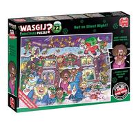 Wasgij Christmas 22, Not So Silent Night! - 2 x 1000 Piece Jigsaw Puzzles for Adults & Teens - Festive, Brainteasing, Funny Jigsaw for Birthday & Christmas - FSC-Certified Materials 68 x 49cm - Jumbo