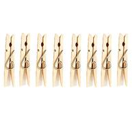 Jumbo Wooden Clothes Pegs 8.2cm Bamboo Stick Masters Strong Birch Wood Perfect Clothes Pegs for Craft and Laundry Pack of 72.