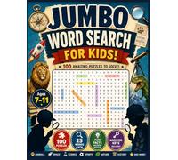 Jumbo Word Search for Kids Ages 7-11: 100 Puzzles with 2500 Words | Brain Game Educational Puzzles with different themes and Fun Facts