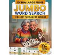 Jumbo Word Search for Seniors: Easy-to-Read Word Puzzles for Relaxation and Mental Sharpness Extra Large print 32+ Font size (The Adult & Senior Brain Treasure Series)