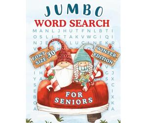 Jumbo Word Search for Seniors, Winter Edition: Extra Large Print Puzzles for Gentle Relaxation, Stress Relief, and Calm Focus on Cozy Winter Nights