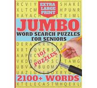 Jumbo Word Search Puzzles for Seniors: 2100+ Words, Extra Large Print Word Search with 101 Themed Puzzles, For Adults and Seniors with Visual ... pages | Cognitive Brain Games for the Elderly
