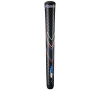 JumboMax Golf Grips JMX Ultralite Tapered Golf Club Grips, Oversize Golf Grips 25% Lighter Than Standard, Black W/RWB - Set of 1 Medium (+5/16)
