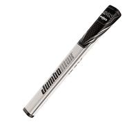 JUMBOMAX TAPERED PISTOL PRO GOLF PUTTER GRIP - WHITE / SILVER