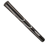 JumboMax Pack of 1 Tour Series Golf Grips - Black with Silver Trim Large/LG (+11/32")