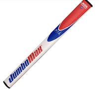 JumboMax Putter (SIK Edition) Grips JumboFlat 17 Golf Putter Grip, Oversize ArmLock Grip Profile, White/Black/Silver