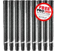 JUMBOMAX STR8 TECH WRAP GOLF GRIPS - BLACK / WHITE