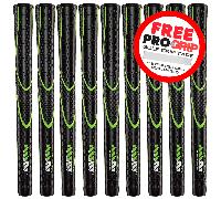 JUMBOMAX TOUR SERIES® GOLF GRIPS - BLACK / GREEN - Jumbo Medium (+5/16")