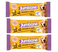 Jumbone Chicken & Lamb - 2pk X Pack Of 3 - This Tasty Treat Is Full Of Goodness, With Omega 3, Vitamins And Minerals - No Artificial Colours Or Flavours