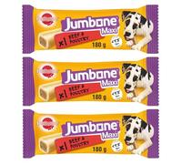 Jumbone Maxi Beef & Poultry - Pack fo 3 - Treat Your Beloved Pet Dog - This Tasty Treat is Full of Goodness, With Omega 3, Vitamins and Minerals - No Artificial Colours or Flavours