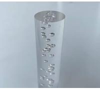 JUMELA Acrylic Rods Transparent Bubble Bar Diameter 20mm DIY Architectural Model Material Accessories Light Guide Stick 1pc (Size : 10PCS 250mm Length)