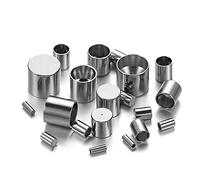 JUMELA Flat Head Bucket Tail Cap 1.2-10mm Stainless Steel End Bead Caps Cord End Crimp Caps For DIY Findings Making Accessories 30pcs (Color : Stainless Steel, Size : 2mm 30pcs)