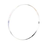 JUMELA Round Base Transparent Acrylic Plate Customized Disc Glass Partition Processing Thickness 2/3/4/5/6mm 1pc (Color : 110mm, Size : 6mm)