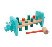 jumini Animal-Themed Hammer Bench, Pound a Peg, Hammering Toy, Montessori Inspired Gift for Toddlers & Children 12 months+ sustainably sourced and non-toxic paint (JU2347, Dinosaur, JU2347)