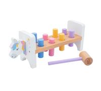 jumini Animal-Themed Hammer Bench, Pound a Peg, Hammering Toy, Montessori Inspired Gift for Toddlers & Children 12 months+ sustainably sourced and non-toxic paint (JU2346, Unicorn, JU2346)