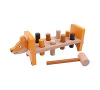 jumini Animal-Themed Hammer Bench, Pound a Peg, Hammering Toy, Montessori Inspired Gift for Toddlers & Children 12 months+ sustainably sourced and non-toxic paint (JU2202, Fox, JU2202)