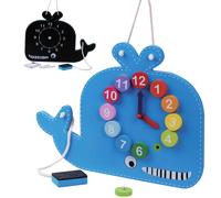 Jumini Wooden Whale Clock and Blackboard