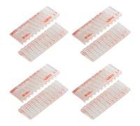 JUMINIZ - 8 Piece Set (2 Sets) EZ Pass/IPass/IZoom Toll Tag Fastlane Resealable Fastlane Peel and Stick Interlocking Tape Adhesive Strips