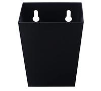 Jumiok Black Bottle Cap Catcher Bucket Wall Mounted Stainless Steel 3-1/2" | Narrow Beer Top Holder Removable, Easy to Mount and Catch Caps, Screw in Wood Post Cooler, Mountable for Kitchen Garage Patio