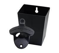 Jumiok Black Take Your Top Off Bottle Opener Wall Mounted Beer Bottle Opener with Cap Catcher Gifts