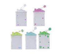 JUMISEE 5pcs Mini Candy Bag Anime Storage Pouch Badge Holder Keychain Clear Doll Idol Pin Protector Figure Carrying Case