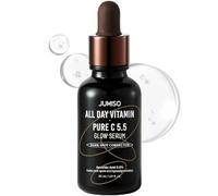 Jumiso All Day Vitamin Pure C 5.5 Glow Serum, L-Ascorbinsäure, Ferulasäure, Tocopherol, Alpha Arbutin, Pure Vitamin C Serum für dunkle Flecken, Mattheit, feine Linien, parfümfrei, ohne Parabene, 30 ml