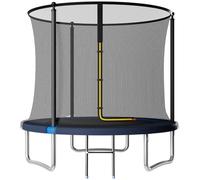 JUMMICO 6/8/10/12ft Outdoor Trampoline with Safety Enclosure Net - Complete Outdoor Garden Trampoline for Kids & Adults Spring Tool Home Fitness Family Play Equipment