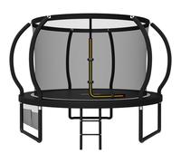 JUMMICO Garden Trampoline for Children, 6ft/7.5ft/10ft/12ft/14ft/16ft Trampoline Outdoor Safety net and Padded Poles for Children Indoor Outdoor Fitness,Maximum up to 150 kg