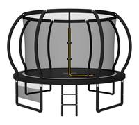 JUMMICO Garden Trampoline for Children, 6ft/7.5ft/10ft/12ft/14ft/16ft Trampoline Outdoor Safety net and Padded Poles for Children Indoor Outdoor Fitness,Maximum up to 150 kg