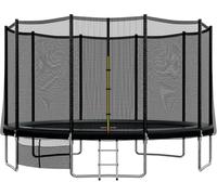 JUMMICO Garden Trampoline for Children, 6ft/7.5ft/10ft/12ft Trampoline Outdoor Safety net and Padded Poles for Children Indoor Outdoor Fitness,Maximum up to 150 kg